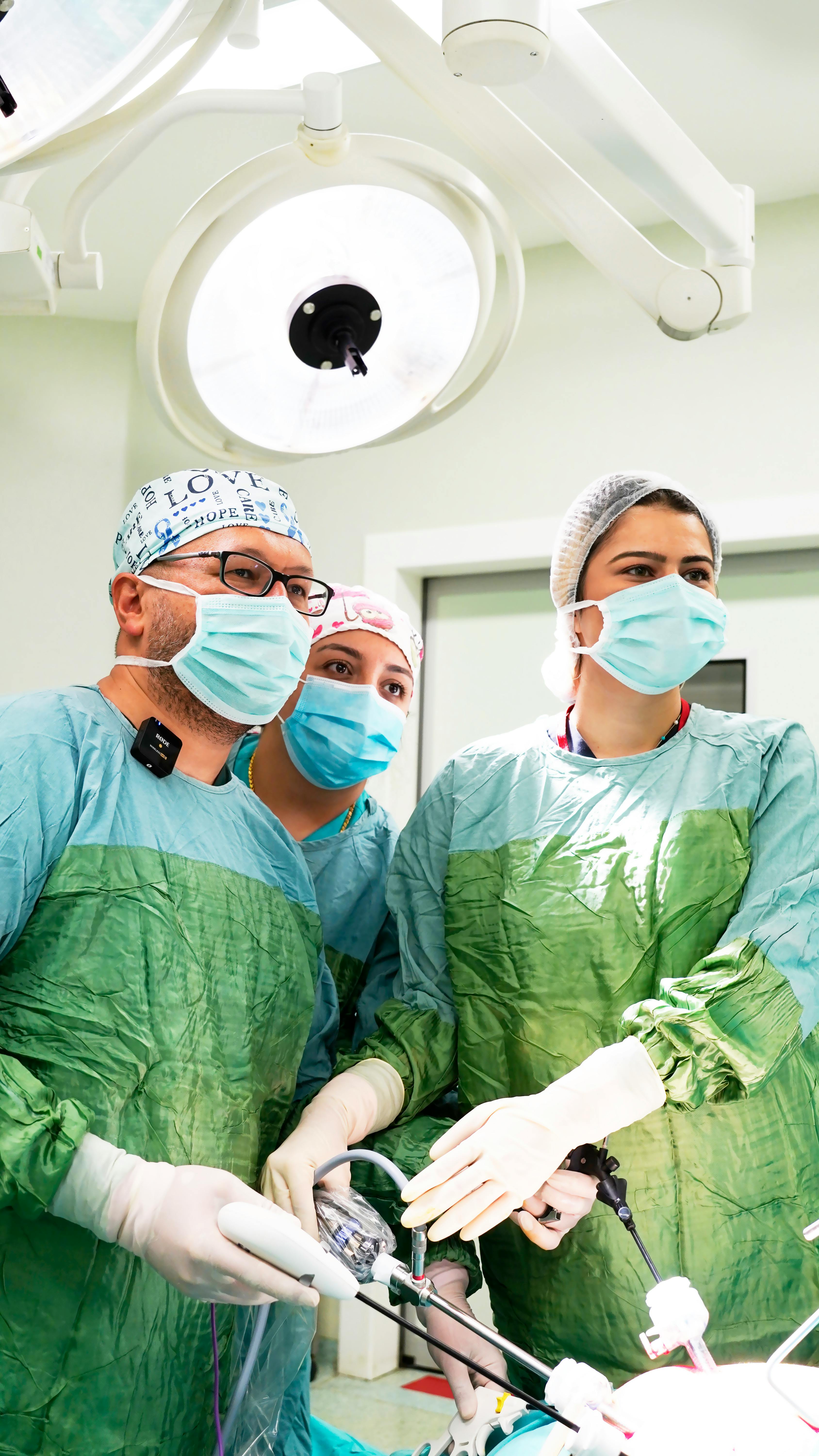 NEG+ surgical team in the operating room